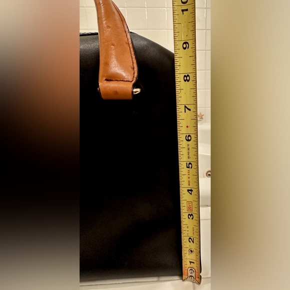 Kate Spade♠️! Kennedy/leather/black/tan/With a Bow - Picture 12 of 16